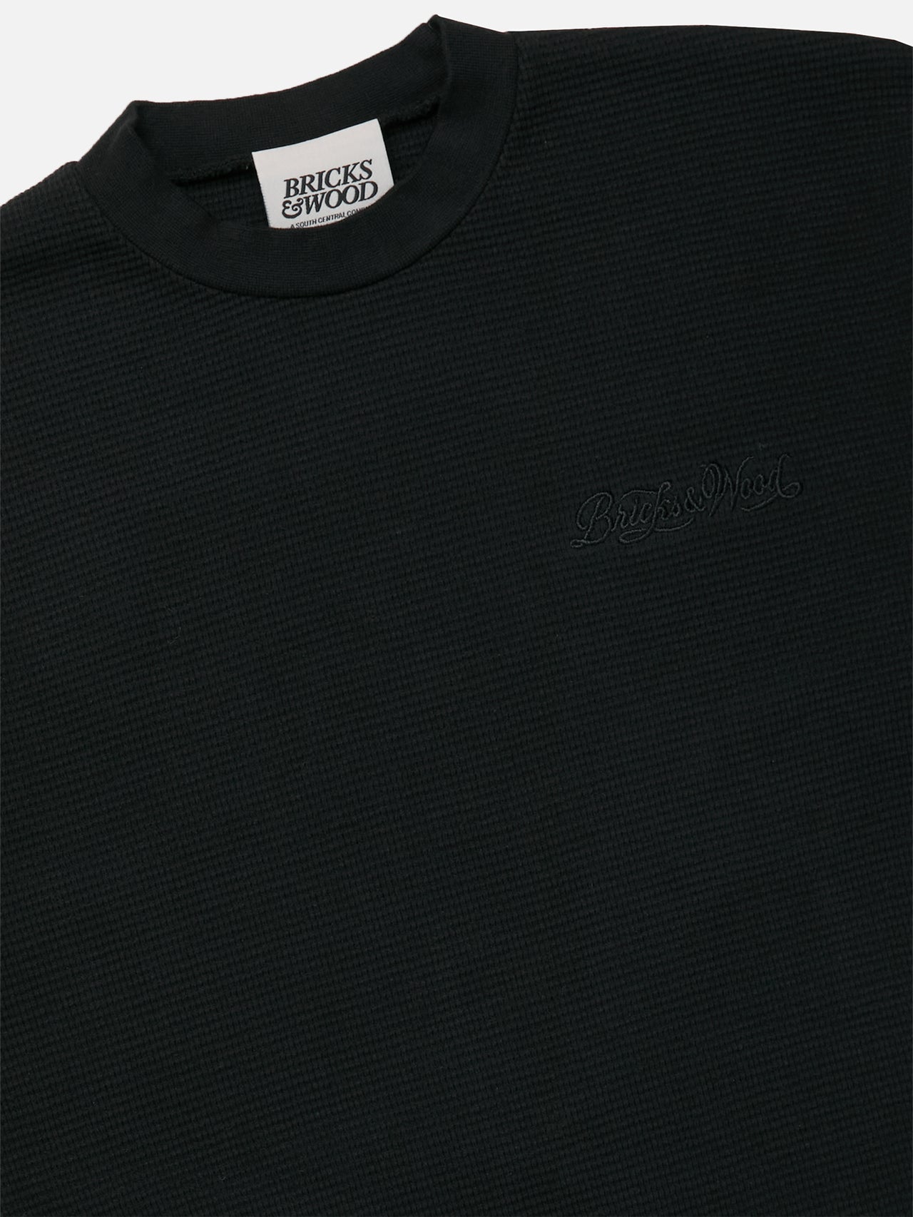Script Logo Waffle Thermal - Black
